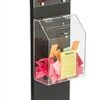 Acrylic Ballot Box W/ 8.5 X 11 Sign Holder, Pocket, Floor Standing Black & Clear
