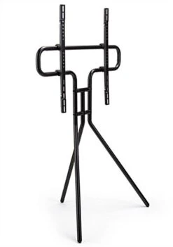Tripod Easel TV Stand, Fits Screens 49”- 70”, Steel Legs – Black