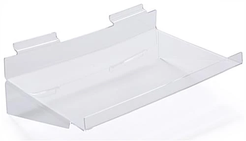 Acrylic Slatwall Shelf With Lip - Image 2
