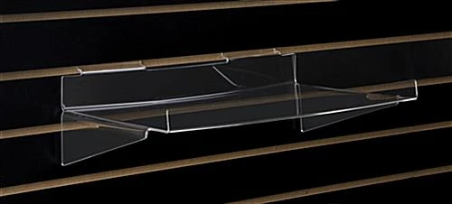 Acrylic Slatwall Shelf With Lip
