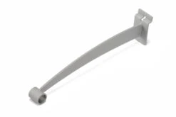 Slatwall Hanging Rod Bracket, 12.5" - Silver