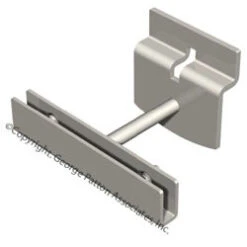 Sign Holder For Slatwall, Works Best With Cardstock - Silver