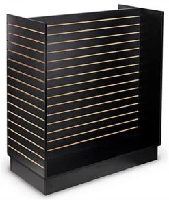 H-Shaped Slatwall Gondola Fixture - Black