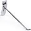 8" Metal Slatwall Peg Hook, Angled Tip, Set Of 25 - Chrome