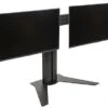 Desktop Dual Monitor Stand For 10"-32” Screens, Adjustable Height - Black