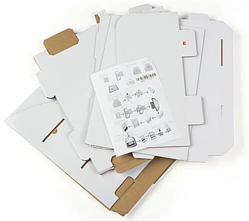 Countertop Cardboard Display, 3 Tiers, Removable Header - White - Image 4