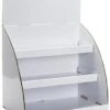 Countertop Cardboard Display, 3 Tiers, Removable Header - White