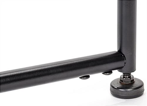 Metal Pipeline Teepee Clothes Rack With Wheels - Black - Image 4