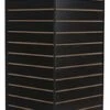 Slatwall Cube Tower For Floor, 4 Sides, Rotating - Black