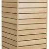 Slatwall Cube Tower For Floor, 4 Sides, Rotating - Maple