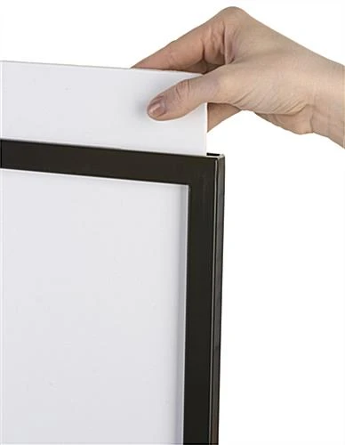 14” X 22” Poster Stand, Top Insert, Double Sided - Black - Image 4