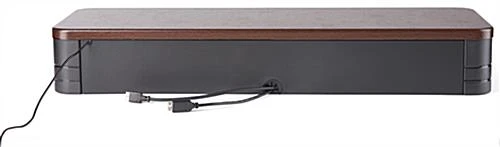 8.4"d UVC Disinfecting Monitor Stand, 3.7" Height - Brown - Image 5