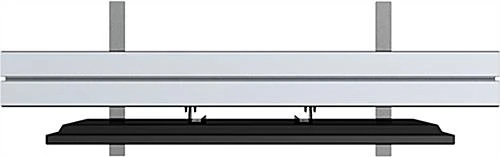 TV Stand With Custom Printed Graphics, Double Sided, Fits 26 To 40" Monitors, Silver - Image 2