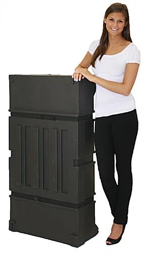 TV Stand With Custom Printed Graphics, Double Sided, Fits 26 To 40" Monitors, Silver - Image 3