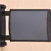 5 X 3.75 Curved Sign Holder For Wall Or Ceiling, Double Sided, Snap-out Lens - Black