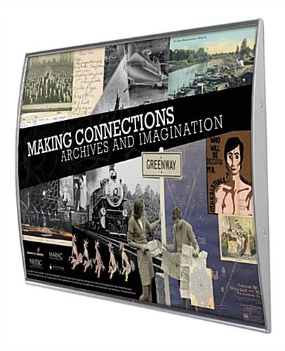 11.5 X 17 Curved Adhesive Wall Sign Holder, Snap-out Lens - Silver