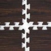 10' X 10' Interlocking Foam Mat – Dark Wood Grain