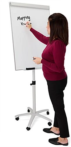 28 X 40 Write-On Board, Floor Stand W/ Wheels, Dry Erase, Single Sided - White - Image 8