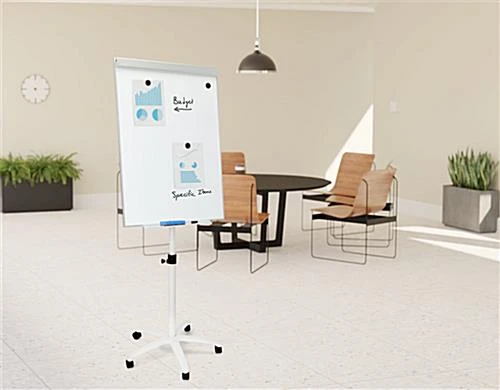 28 X 40 Write-On Board, Floor Stand W/ Wheels, Dry Erase, Single Sided - White - Image 10