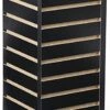 Slatwall Cube Display For Countertop, 4 Sides, Spinning Base - Black