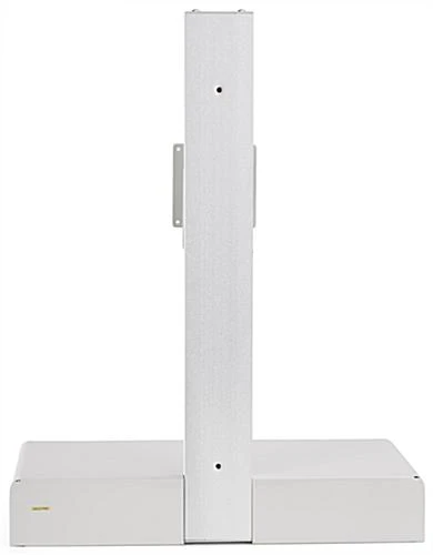 Workstation For Wall, Fits Monitors Up To 43 Inches, Keyboard & Mouse Tray - White - Image 5