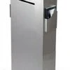 Metal Ballot Box W/ Side Pockets, Lock & 17 X 11 Header, Floorstanding - Silver